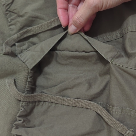 Madewell Twill Drawstring Jogger Pants, Color Distant Surplus Size XXS - Picture 10 of 16